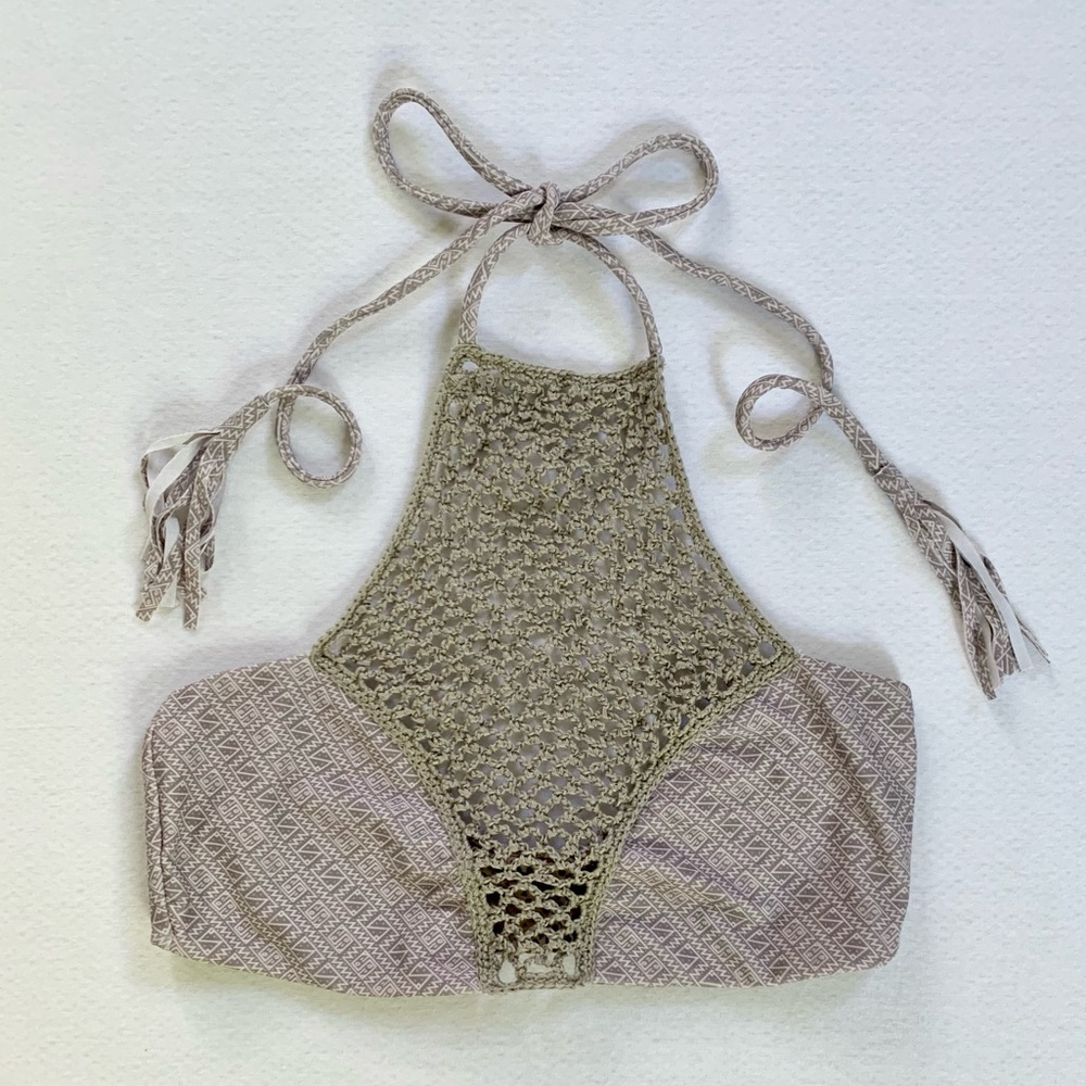 Vintage Acacia Crochet Bikini Top